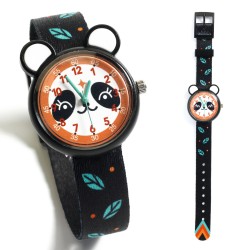 OROLOGIO DA POLSO PER BAMBINI PANDA NERO