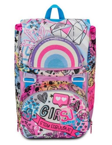 ZAINO SCUOLA SJ ESTENSIBILE BIG COLORJAM