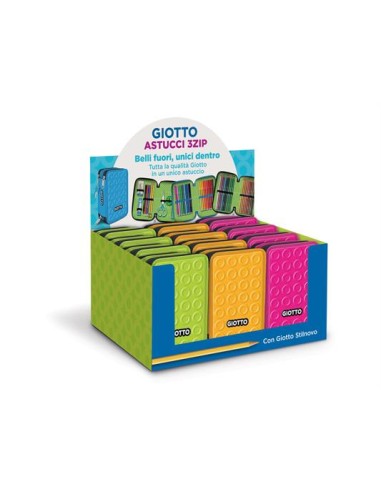 GIOTTO ASTUCCI 3 ZIP MONOCOLORE