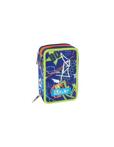 ASTUCCIO 3 ZIP CUCITURE VERDI
