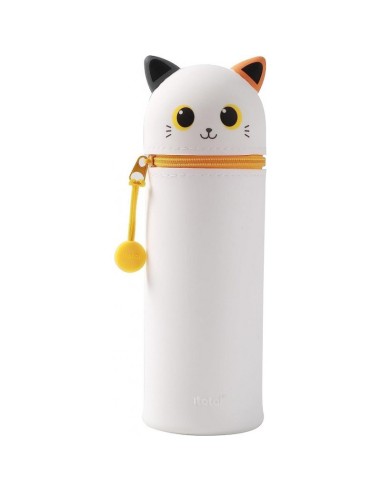 ASTUCCIO SILICONE  GATTO BIANCO
