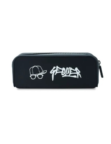 ASTUCCIO PORTAPENNE GEOLIER IN SILICONE - NERO