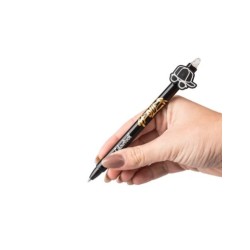 PENNA A SFERA GEOLIER CON TOPPER INCHIOSTRO BLU - BLACK HAT 2