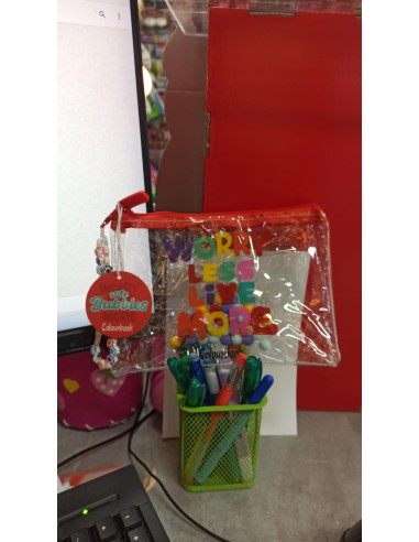 POCHETTE TRASPARENTE SOFT BUBBLES COLOURBOOK