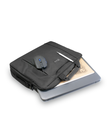 TECHMADE BORSA PER NOTEBOOK NYLON FINO A 15.6" NERO