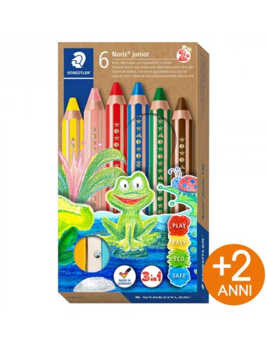 PASTELLONE ESAGONALE ( MINA Ø 9,5 mm. ) NORIS JUNIOR STAEDTLER