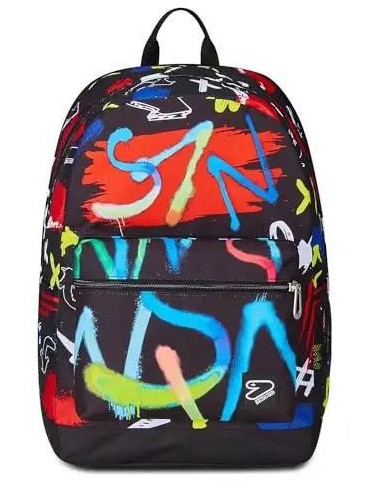 ZAINO SEVEN REVERSIBILE GRAFFITI LOAD CON EARPHONES WIRELESS
