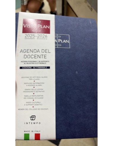 AGENDA DEL DOCENTE 2025/2026 BLU SCURO 