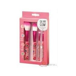 PENNELLI TRUCCO OH MY GLOW! - SET OF 4 MAKEUP BRUSHES -...