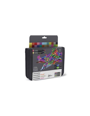 SET MISTO PROMARKER E BRUSHMARKER DA 24 PEZZI